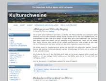 Tablet Screenshot of kulturschweine.de